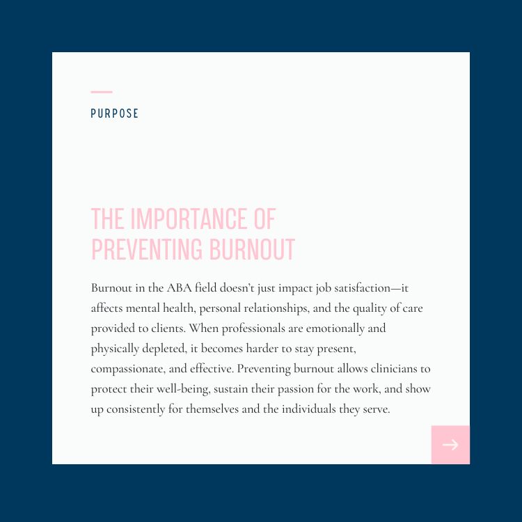 Preventing Burnout