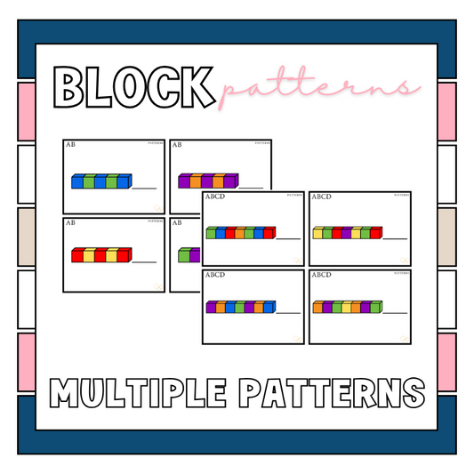 Block Patterns: Visual Perception and Pattern Recognition Cards