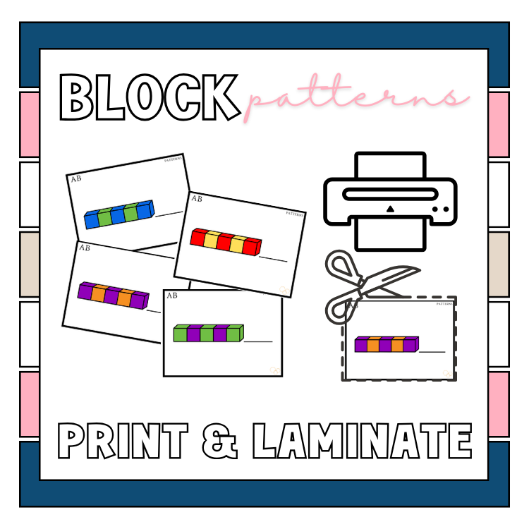 Block Patterns: Visual Perception and Pattern Recognition Cards