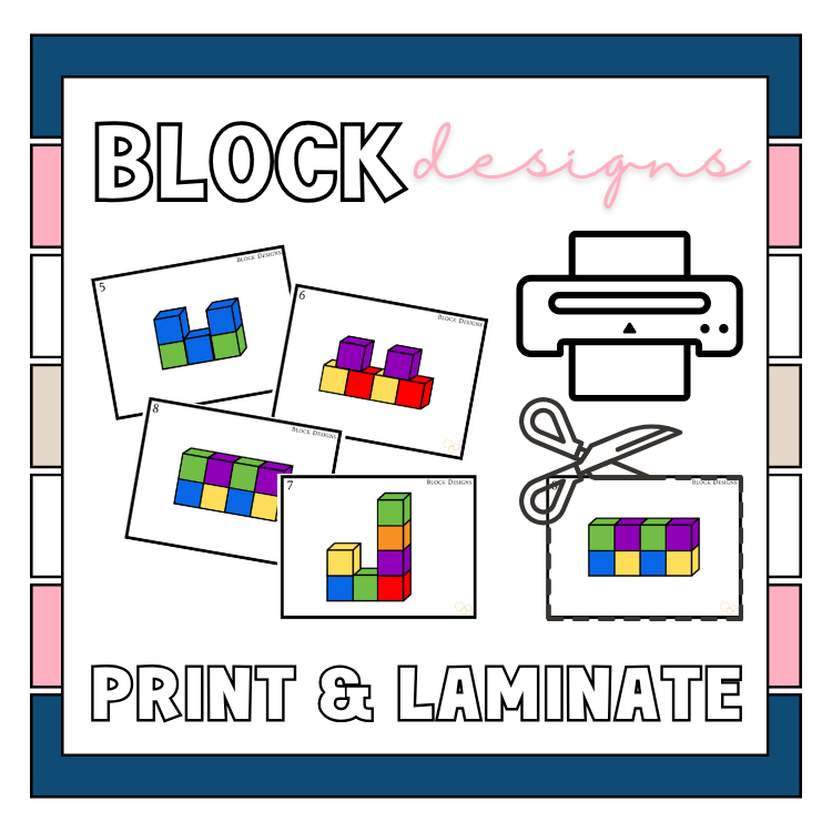 Block Designs (1-12 Blocks): Matching/Visual Perception