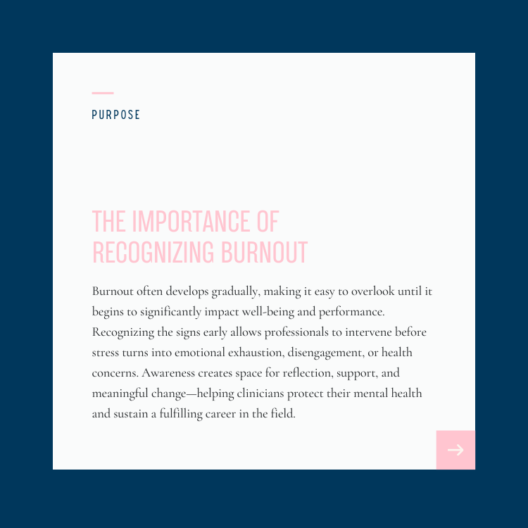 Recognizing Burnout
