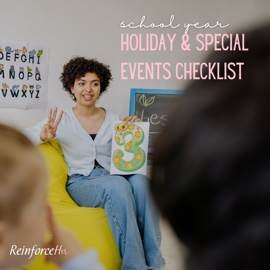 School Year Holiday & Special Events Checklist